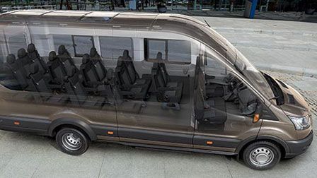 12 passenger van inside